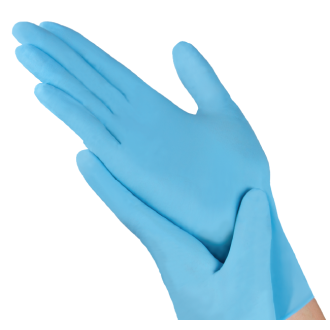 Рукавички нітрилові Medicom SafeTouch Advanced 3,5г Slim Blue Сині 100 шт