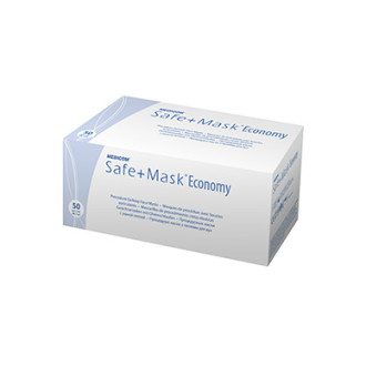 Маска тришарова Medicom SAFE+MASK Economy з петлями для вух 50 шт Рожева