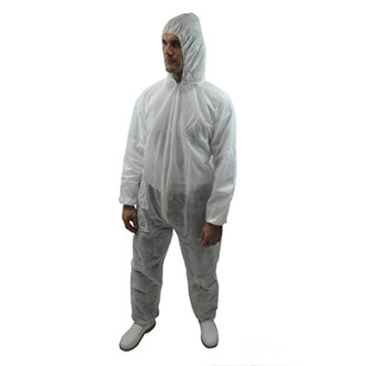 Комбінезон нетканий Medicom з капюшоном 5 розмір Білий 1 шт Комбінезон нетканий Medicom з капюшоном 5 розмір Білий 1 шт