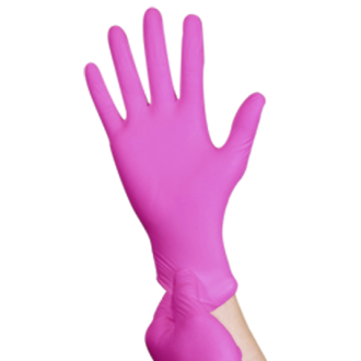 Рукавички нітрилові Medicom SafeTouch Advanced Magenta 3,5г Фуксія 100 шт