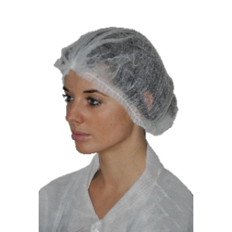 Шапочка одноразова Medicom Clip берет Біла 100 шт