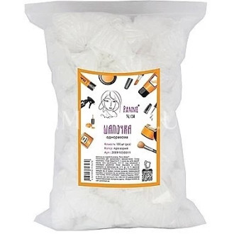 Шапочка одноразова Panni Mlada на подвійній резинці Прозора 100 шт