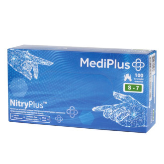 Рукавички нітрилові MediPlus NitryPlus 3,7 г Сині 100 шт