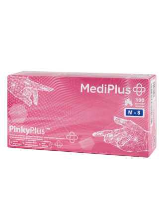 Рукавички нітрилові MediPlus PinkyPlus 3,7 г Рожеві 100 шт