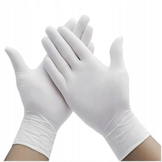 Рукавички нітрилові Mercator Nitrylex Classic White Білі 100 шт