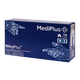 Рукавички нітрилові MediPlus NitryPlus Violet 3,9 г Фіолетові 100 шт