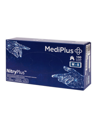 Рукавички нітрилові MediPlus NitryPlus Violet 3,9 г Фіолетові 100 шт