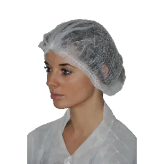 Шапочка одноразова Medicom Clip берет Біла 100 шт