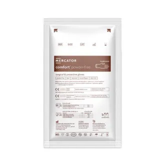 Рукавички хірургічні латексні Mercator Comfort Powder-Free Тілесні 1 пара