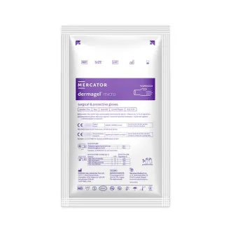 Рукавички хірургічні латексні Mercator Dermagel Micro Коричневі 1 пара