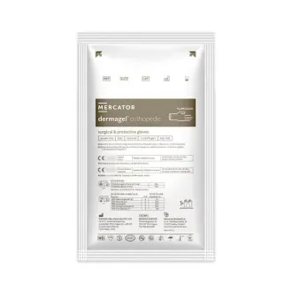 Рукавички хірургічні латексні Mercator Dermagel Orthopedic Коричневі 1 пара