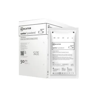 Рукавички хірургічні латексні Mercator Santex Powdered Кремові 1 пара