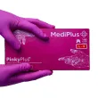 Рукавички нітрилові MediPlus PinkyPlus 3,7 г Темно-Рожеві 100 шт