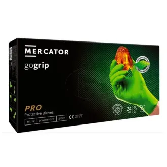 Рукавички нітрилові Mercator GoGrip Green Зелені 50 шт